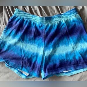 Tie Dye Blue Champion Shorts
